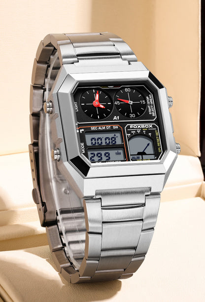 silicone strap men's multifunction watch