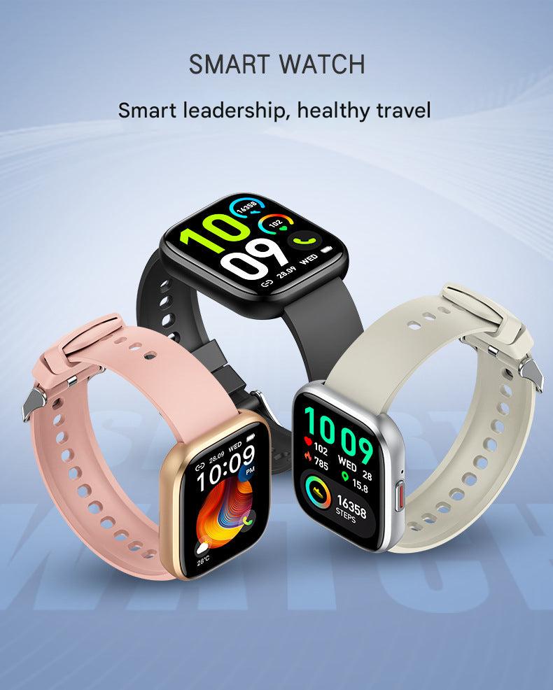 P114 Smartwatch Black Face with Bluetooth Feature