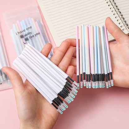 opened package gel pen refills