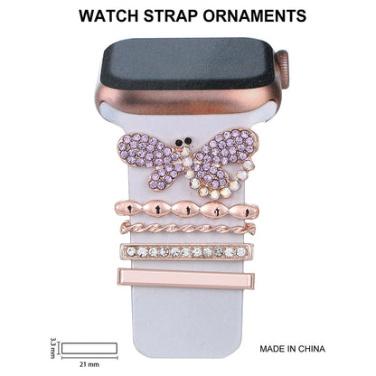 Stylish Rhinestone Silicone Strap for Apple Watch - Durable & Elegant Accessory