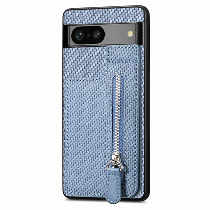 Carbon Fiber Wallet Phone Case with Stand for Google Pixel 8 & 7 Series - Versatile, Protective, and Stylish