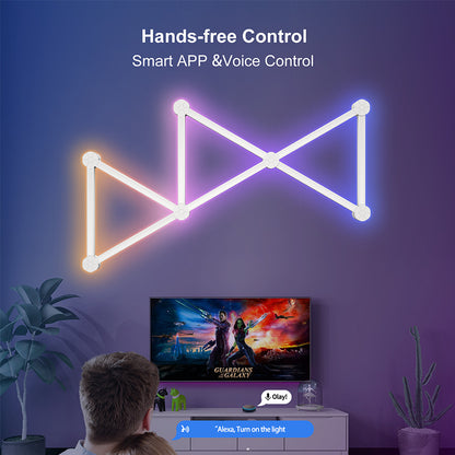 interactive wall-mounted panel light