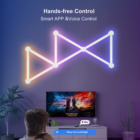 interactive wall-mounted panel light