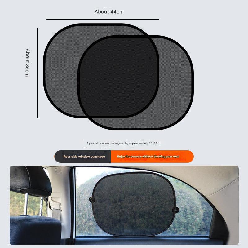 interior view car mesh window shades