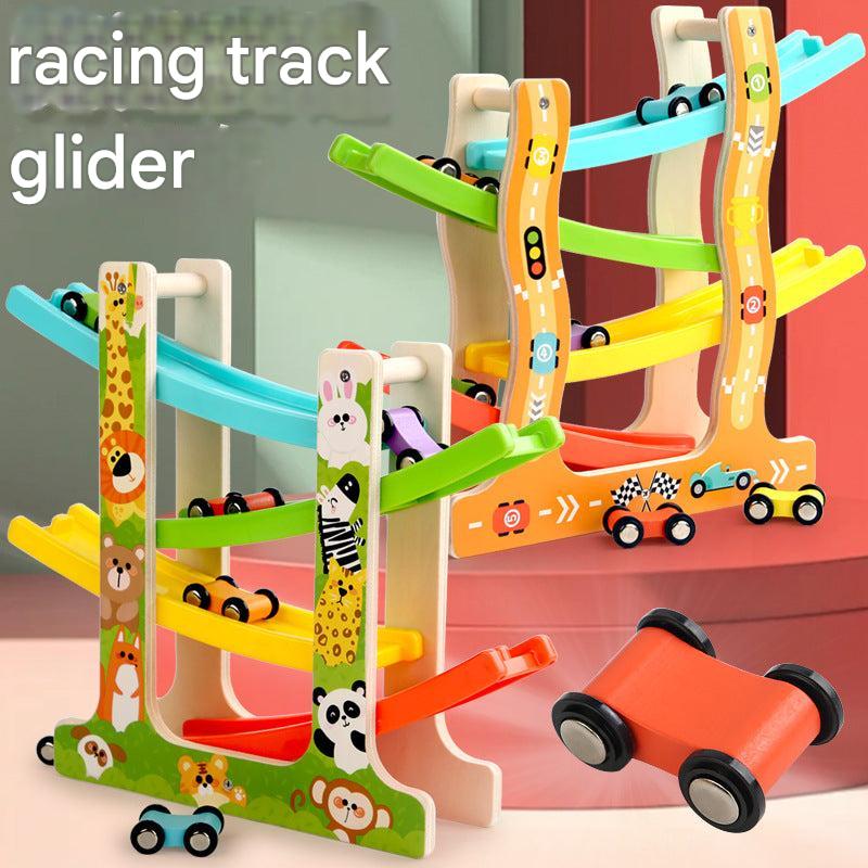 wooden race track