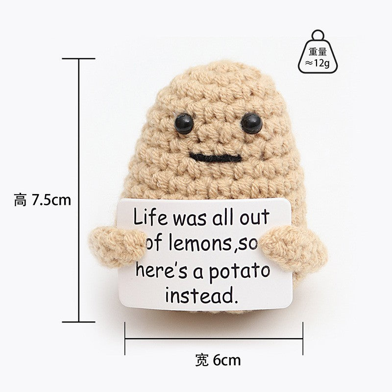 knitted character plush for children