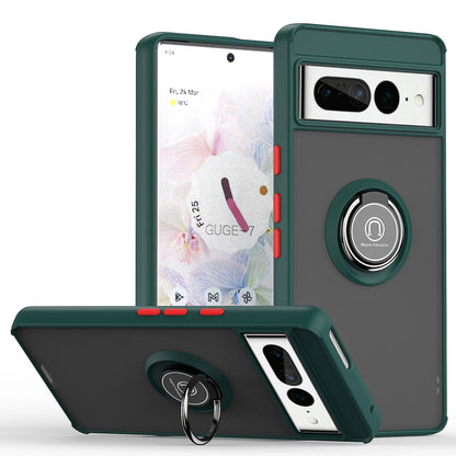 Magnetic Ring Stand Case for Google Pixel 6, 7, 8 & Pro - Full Protection - Sleek and Durable Design