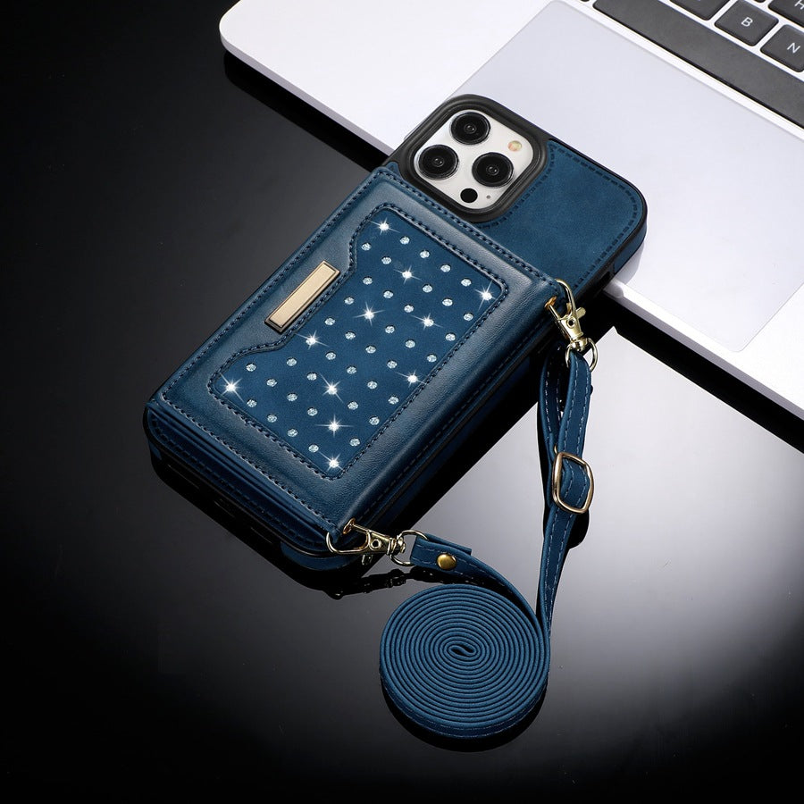 Slim Magnetic iPhone Wallet Case with Stand - Anti-Drop, Shockproof Protection for iPhone 15/14/13/12 Series