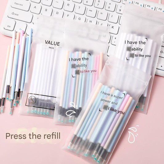 black gel pen refill in packaging