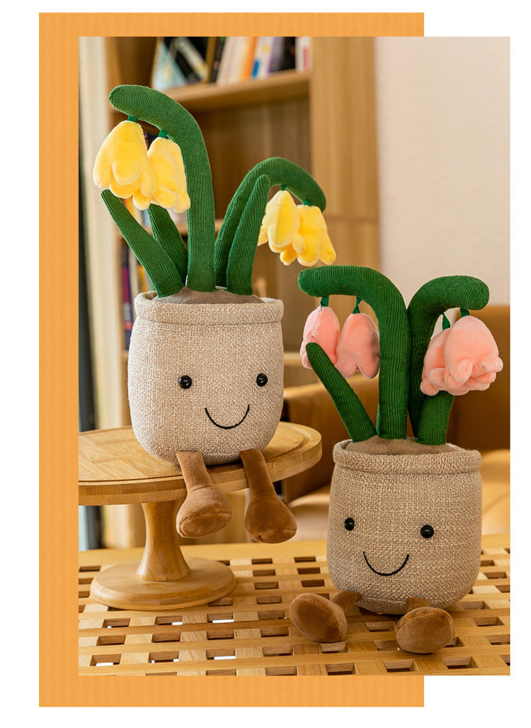 plush flower pot