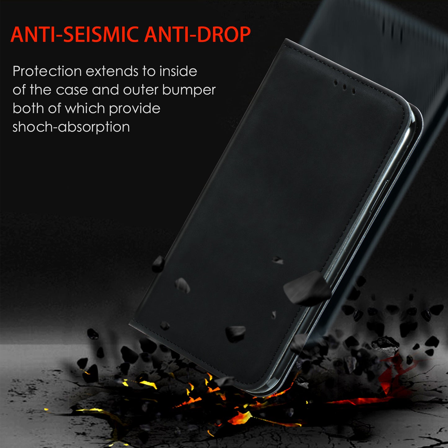 Premium Magnetic Flip Case for iPhone 16 Pro Max & Samsung S24 Ultra | Leather & TPU with Hidden Stand