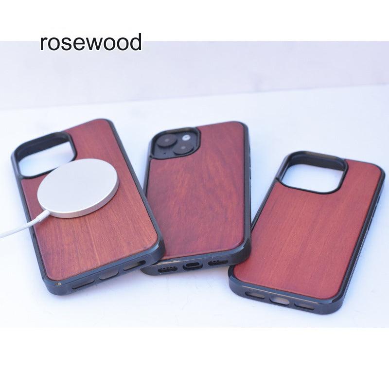 Eco-Friendly Bamboo Wood MagSafe Compatible iPhone Case for iPhone 15/14/13 Series