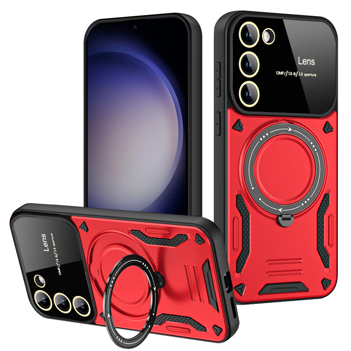 Ultra-Sleek Magnetic Phone Case with Kickstand for Samsung Galaxy S23/S24 - Stylish, Durable and Shockproof