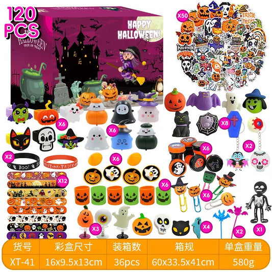 Kids halloween party candy jar with decorations